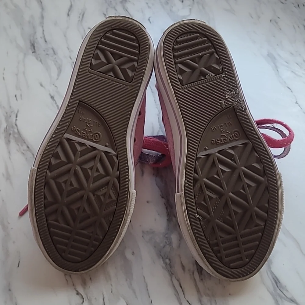 Converse Kids Pink & Purple Sneakers
